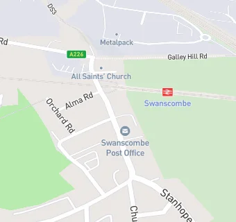 map for Swanscombe Fish Bar