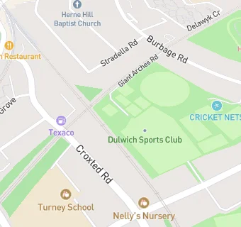 map for Dulwich sports club