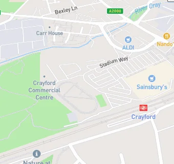 map for Ladbroke Stadium Crayford