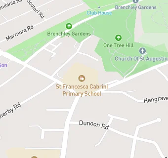 map for St Francesca Cabrini Primary School