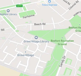 map for Grove Village Medical Centre