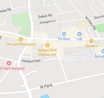 map for Eltham Medical Practice