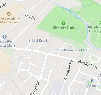 map for Bedfont Lane Service Station