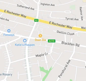 map for Rooted Coffee House At Blackfen Community Library