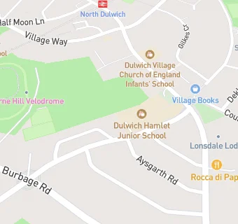 map for Dulwich Hamlet Junior School