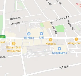 map for Eltham Superstore