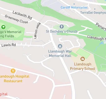 map for Llandough & Leckwith Royal British Legion Club