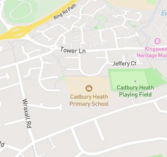 map for Cadbury Heath Primary School