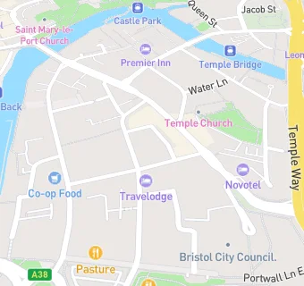 map for Travelodge Bristol Central