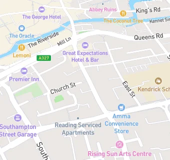 map for London Street Surgery