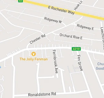 map for Jolly Fenman (Sidcup)