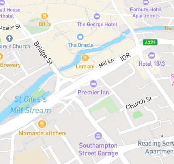 map for Premier Inn Reading Central