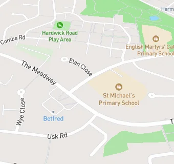 map for Caterlink at St Michaels Primary School