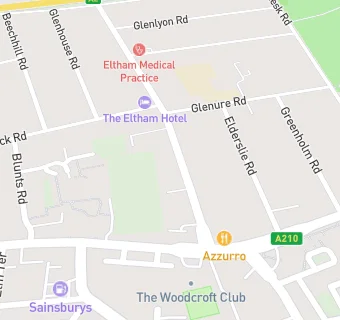 map for Eltham Park Dental Practice