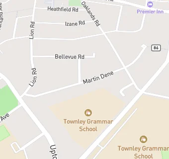 map for Martin Dene Lawn Tennis Club