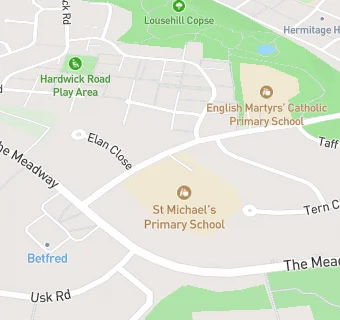 map for St Michael's Primary School