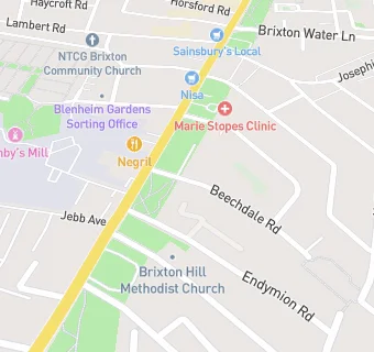 map for Brixton Hill Group Practice