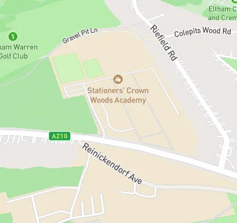 map for Stationers' Crown Woods Academy