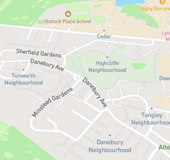 map for Danebury Avenue Surgery