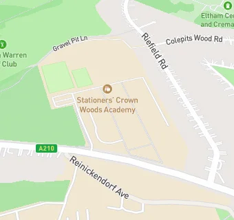 map for Stationer's Crown Woods Academy