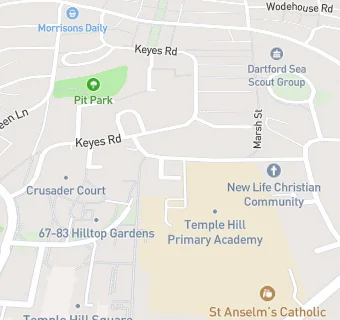 map for Temple Hill After School Club