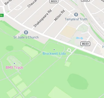 map for Brockwell Park Playground Kiosk