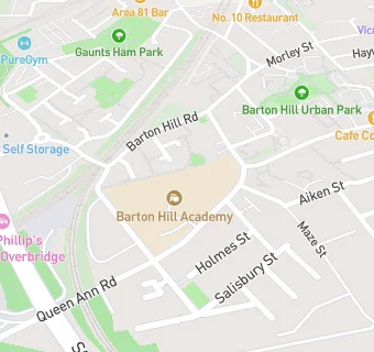 map for Barton Hill Primary