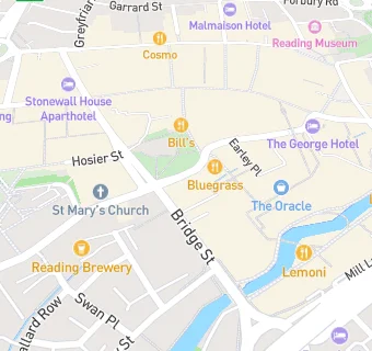 map for The Cocktail Club Reading