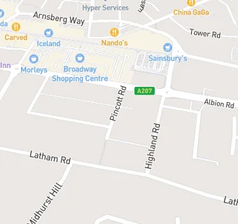 map for The Albion Surgery