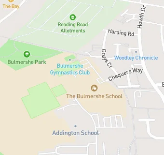 map for The Bulmershe School