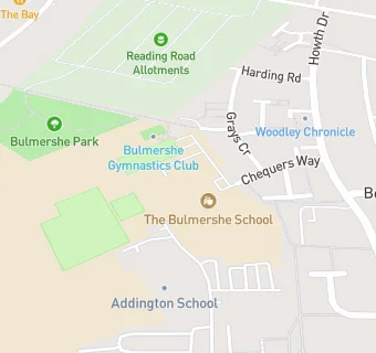 map for Cucina Restaurants at Bulmershe School