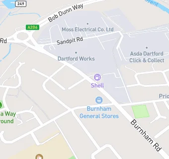 map for Burnham General Stores Off Licence