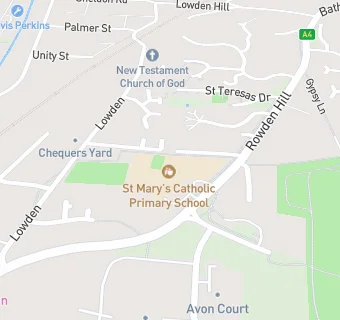 map for St Mary's Catholic Primary School