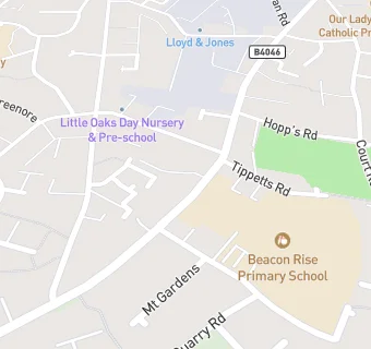 map for Beacon Rise Primary School