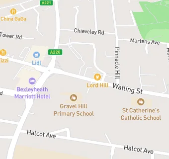 map for Independent Catering At Gravel Hill Primary School