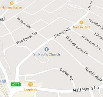 map for Herne Hill School