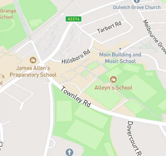 map for Alleyn school in house catering