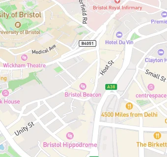 map for The Bristol Loaf (Bristol Beacon)