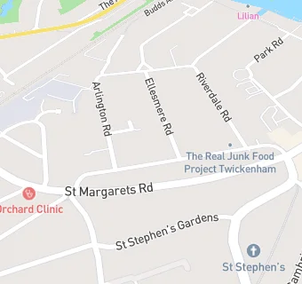 map for Twickenham Park Surgery - Johal