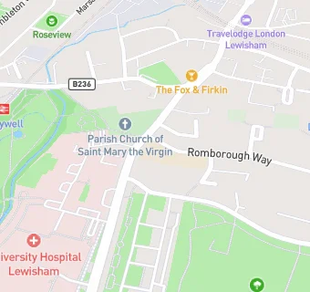 map for St Mary's Lewisham Church of England Primary School