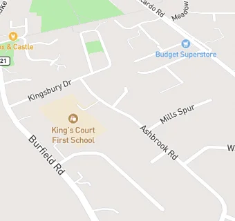 map for Energy Kidz At Kings Court First School