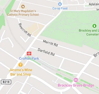 map for Crofton Park Childcare