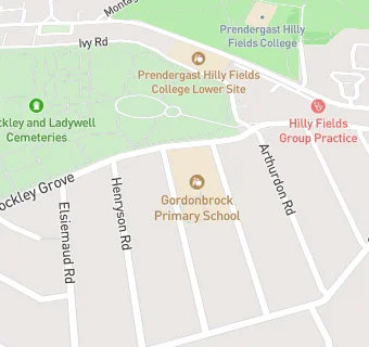 map for Gordonbrock Primary School