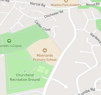 map for Moorlands Primary School