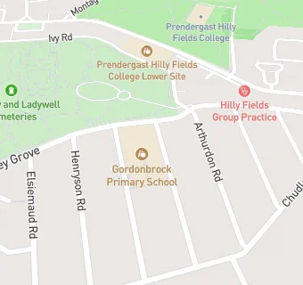 map for Gordonbrock Infant School