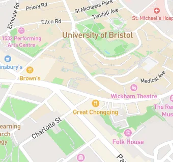 map for University of Bristol - The Source Cafe