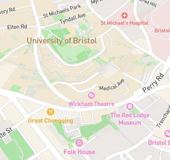map for University of Bristol Chemistry Cafe