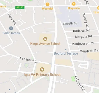 map for King's Acre Primary School