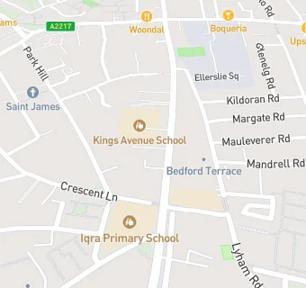 map for Kings Avenue  Primary School