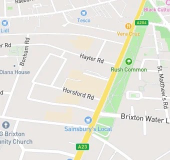 map for Brixton College for Further Education